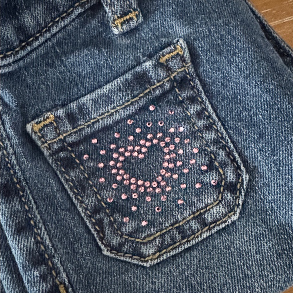 Jumping Beans Blue Jeans with Heart Details